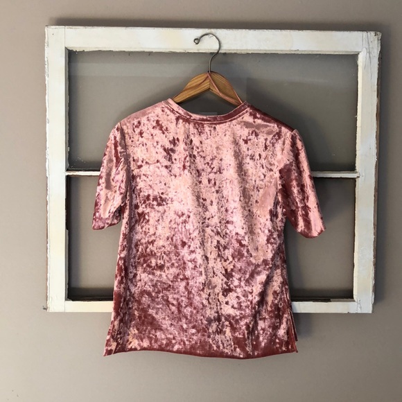 NWOT Peyton Jensen Velvet Tee Size Small - Picture 3 of 6